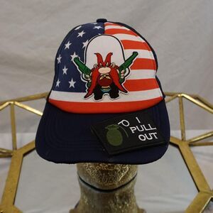 American Custom Patched Trucker Hat Up-Cycled